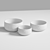  Serene Set of 3 Zen Bowls 3D model small image 2