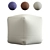 West Elm Cotton Canvas Pouf 3D model small image 3