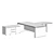 Franklin Rounded Writing Desk 3D model small image 3