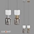 Tandem Glass Pendant Lamp Eurosvet 3D model small image 2