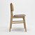 Elegant Vicky Chair: French-Inspired Comfort 3D model small image 3