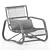 Austen Black Rattan Outdoor Armchair 3D model small image 2