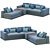 Contemporary Minotti Powell Sectional 3D model small image 6