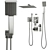 Gappo Shower Set: G7107-20 3D model small image 1