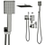 Gappo Shower Set: G7107-20 3D model small image 6