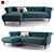 Barstow Sofa by MADE: Sleek Comfort for Your Home 3D model small image 1