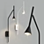 Sleek Aromas Lyb Wall Lamp 3D model small image 3