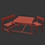 YPPERLIG Kids Bench: Playful Seating 3D model small image 2