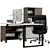 Modern Office Furniture Set 3D model small image 3