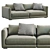 Elegant Poliform BRISTOL 1 Sofa 3D model small image 1