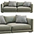 Elegant Poliform BRISTOL 1 Sofa 3D model small image 3