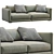 Elegant Poliform BRISTOL 1 Sofa 3D model small image 6