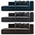 Mnoxet Modern Design Sofa: Enhanced Comfort & Style 3D model small image 1