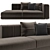 Mnoxet Modern Design Sofa: Enhanced Comfort & Style 3D model small image 3