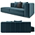 Mnoxet Modern Design Sofa: Enhanced Comfort & Style 3D model small image 5