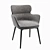 Elegant Diva Chairs: Fabric, Leather, Metal 3D model small image 3