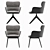 Elegant Diva Chairs: Fabric, Leather, Metal 3D model small image 4