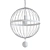 Modern Wire Cage Pendant 3D model small image 2