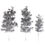 3-Piece Aspen Tree Set 3D model small image 3