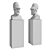 Classic Pericles Bust: Elegant Black & White 3D model small image 5