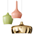 Elegant GOLDIE Ceramic Pendant Lamp 3D model small image 2