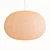 Modern Rice Paper Shade Pendant: Ellipse, HAY. 3D model small image 1