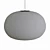 Modern Rice Paper Shade Pendant: Ellipse, HAY. 3D model small image 3
