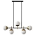 Kovacs Alluria Linear Chandelier 3D model small image 1