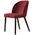 Elegant Camille Taupe Italian Dining Chair 3D model small image 4