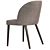 Elegant Camille Taupe Italian Dining Chair 3D model small image 5