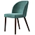 Elegant Camille Taupe Italian Dining Chair 3D model small image 7