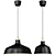 Ranarp Suspension Light: Stylish Black Pendant 3D model small image 2