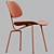 Scandinavian Inspired Vitra DCM Chair 3D model small image 5