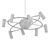 Stilnovo Saturno Chandelier 3D model small image 2