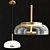 Nordic Gold LED Pendant Lamp 3D model small image 1