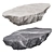 Elegant Stone Coffee Table 3D model small image 3