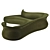 Elegant Amphora Corner Sofa 3D model small image 2