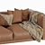 DItre Buble Leather Sofa - Modern 2 Seater 3D model small image 2