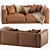 DItre Buble Leather Sofa - Modern 2 Seater 3D model small image 3