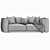 DItre Buble Leather Sofa - Modern 2 Seater 3D model small image 6