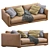 Poliform Bristol Leather Sofa 3D model small image 4