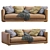 Poliform Bristol Leather Sofa 3D model small image 7