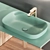 FIORA Sen 4 - Olmo Mercurio - Stylish Bathroom Vanity 3D model small image 3