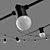 Customizable Garland Belt Lights 3D model small image 2