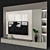 Sleek TV Wall Set: Modernize Your Entertainment Space 3D model small image 3