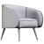 Yoisho Modern Armchair 3D model small image 3