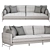 Sleek and Stylish Le Marais Sofa 3D model small image 4