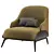 Elegant Brigid Armchair 3D model small image 1