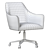 Frosted Velvet Office Chair: Adjustable Swivel 3D model small image 5