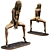 Sensual Bronze Nude Woman Statue 3D model small image 2